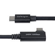 Afbeeldingen van StarTech.com 80cm Haakse Thunderbolt 5 Kabel, 80Gbps/Tot 120Gbps, 240W PD, 8K 60Hz, Gecertificeerde Thunderbolt Kabel, Compatibel met Thunderbolt 4/USB4/USB-C