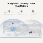 Image de TP-Link RE405BE prolongateur réseau Répéteur réseau Blanc 2500 Mbit/s