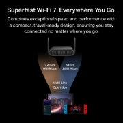 Image de TP-Link BE3600 Wi-Fi 7 routeur sans fil 2.5 Gigabit Ethernet Bi-bande (2,4 GHz / 5 GHz) Noir