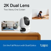 Image de TP-Link Tapo C245D Sphérique Caméra de sécurité IP Intérieure 2304 x 1296 pixels Plafond/mur