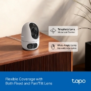 Image de TP-Link Tapo C245D Sphérique Caméra de sécurité IP Intérieure 2304 x 1296 pixels Plafond/mur
