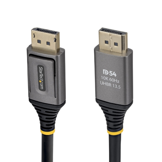 Afbeeldingen van StarTech.com 1m DisplayPort 2.1 Kabel, VESA Gecertificeerde DP54 DisplayPort Kabel, Ongecomprimeerde 8K 60Hz, 10K 60Hz / 8K 144Hz / 4K 240Hz met DSC 1.2a, DP 2.1 Kabel