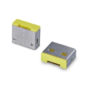 Picture of StarTech.com USB-A Port Blocker Replacement Plugs, 25-Pack Spare Latching Inserts for USB-A-PORT-BLOCKER, Snap-In Reusable USB-A Dust Covers for Laptops & Computers