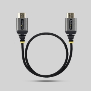 Picture of StarTech.com 50cm (1.6ft) Premium Certified High Speed HDMI Cable, Ultra Flexible HDMI Cable, 4K 60Hz/1440p 144Hz w/HDR10/ARC, 18Gbps, High Flex Braided HDMI Cord