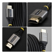 Picture of StarTech.com 3m (10ft) Premium Certified High Speed HDMI Cable, Ultra Flexible HDMI Cable, 4K 60Hz/1440p 144Hz w/HDR10/ARC, 18Gbps, High Flex Braided HDMI Cord