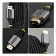 Picture of StarTech.com 1m (3ft) Premium Certified High Speed HDMI Cable, Ultra Flexible HDMI Cable, 4K 60Hz/1440p 144Hz w/HDR10/ARC, 18Gbps, High Flex Braided HDMI Cord