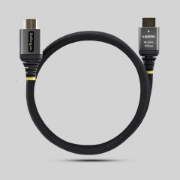 Picture of StarTech.com 1m (3ft) Premium Certified High Speed HDMI Cable, Ultra Flexible HDMI Cable, 4K 60Hz/1440p 144Hz w/HDR10/ARC, 18Gbps, High Flex Braided HDMI Cord