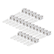 Picture of StarTech.com Cat6 Keystone Jack, 24-Pack RJ45 Ethernet Keystone Jacks, UTP Cat6 Wall Jack, 90-Degree 110 Punch Down, White