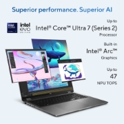 Picture of ASUS Vivobook 16 Flip TP3607SA-SI099W Copilot+ PC Intel Core Ultra 7 258V Hybrid (2-in-1) 40.6 cm (16") Touchscreen WUXGA 32 GB LPDDR5x-SDRAM 1 TB SSD Wi-Fi 7 (802.11be) Windows 11 Home Grey AZERTY Belgian