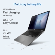 Picture of ASUS Vivobook 16 Flip TP3607SA-SI099W Copilot+ PC Intel Core Ultra 7 258V Hybrid (2-in-1) 40.6 cm (16") Touchscreen WUXGA 32 GB LPDDR5x-SDRAM 1 TB SSD Wi-Fi 7 (802.11be) Windows 11 Home Grey AZERTY Belgian