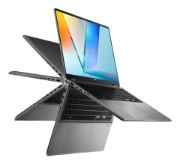 Picture of ASUS Vivobook 16 Flip TP3607SA-SI099W Copilot+ PC Intel Core Ultra 7 258V Hybrid (2-in-1) 40.6 cm (16") Touchscreen WUXGA 32 GB LPDDR5x-SDRAM 1 TB SSD Wi-Fi 7 (802.11be) Windows 11 Home Grey AZERTY Belgian
