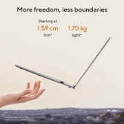 Picture of ASUS Vivobook S16 M3607HA-SH5NDW AMD Ryzen™ 7 260 Laptop 40.6 cm (16") WUXGA 16 GB DDR5-SDRAM 512 GB SSD Wi-Fi 6 (802.11ax) Windows 11 Home Silver QWERTY Dutch