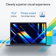 Image de ASUS Vivobook 15 X1504MA-BQ534W Intel Core 5 320 Ordinateur portable 39,6 cm (15.6") Full HD 8 Go DDR5-SDRAM 256 Go SSD Wi-Fi 6 (802.11ax) Windows 11 Home Bleu QWERTY Néerlandais