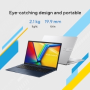 Picture of ASUS Vivobook 17 X1704MA-AU229W Intel Core 5 320 Laptop 43.9 cm (17.3") Full HD 16 GB DDR5-SDRAM 512 GB SSD Wi-Fi 6 (802.11ax) Windows 11 Home Blue AZERTY Belgian