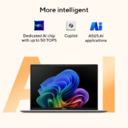 Image de ASUS Vivobook 14 M1407KA-LY176W Copilot+ PC AMD Ryzen AI 5 330 Ordinateur portable 35,6 cm (14") WUXGA 16 Go DDR5-SDRAM 512 Go SSD Wi-Fi 6 (802.11ax) Windows 11 Home Bleu AZERTY Belge