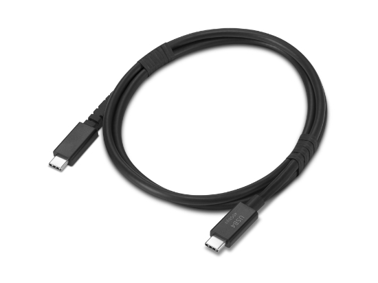 Image de Lenovo 4X91U94413 câble USB USB4 Gen 3x2 1 m USB C 40 Gbit/s Noir