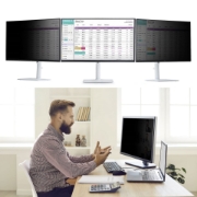 Image de StarTech.com Filtre de Confidentialité Magnétique pour Écran Large 21:9 de 34 Pouces, Filtre Amovible, Anti-Reflets/Brillant, Protecteur d'Écran Réduisant la Lumière Bleue, TAA
