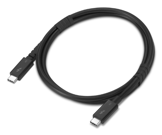 Image de Lenovo 4X91U94411 Câble Thunderbolt 1 m 80 Gbit/s Noir