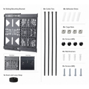 Picture of StarTech.com Slide-Out AV Component Storage Panel, Cable Box and Accessories Mounting, 22lb (10kg) Max, Behind-TV Media Wall Mount, Sliding Design for Easy Access