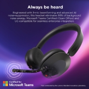 Afbeeldingen van Lenovo 4XD1T60925 hoofdtelefoon/headset Draadloos Hoofdband Kantoor/callcenter USB Type-C Bluetooth Grijs