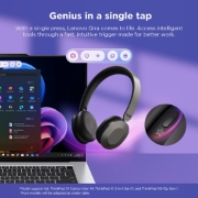 Afbeeldingen van Lenovo 4XD1T60925 hoofdtelefoon/headset Draadloos Hoofdband Kantoor/callcenter USB Type-C Bluetooth Grijs
