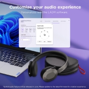 Afbeeldingen van Lenovo 4XD1T60925 hoofdtelefoon/headset Draadloos Hoofdband Kantoor/callcenter USB Type-C Bluetooth Grijs