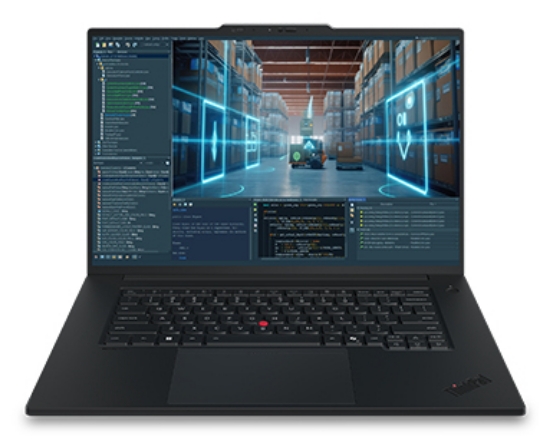 Picture of Lenovo ThinkPad P1 Gen 9 Copilot + PC Copilot+ PC Intel Core Ultra 9 386H Mobile workstation 40.6 cm (16") WUXGA 64 GB LPDDR5x-SDRAM 1 TB SSD NVIDIA RTX PRO 2000 Blackwell Wi-Fi 7 (802.11be) Windows 11 Pro Black Belgian