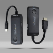 Picture of StarTech.com Wireless USB-C to HDMI Extender for Meeting Rooms and Huddle Spaces, 4K 60Hz, 65ft Range, USB Powered, Plug-and-Play Transmitter and Receiver Kit