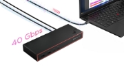 Image de Lenovo TP TBT4 Dock G2 7000 - EU Station d'accueil Thunderbolt 4 Noir