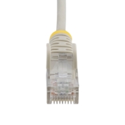 Picture of StarTech.com 25cm Gray Slim CAT6 Cable, 10 Pack, Snagless, 100W PoE, UTP, LSZH, 28AWG Pure Bare Copper Wire, Slim RJ45 Network Patch Cord w/Strain Reliefs, Individually Tested