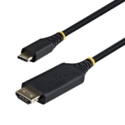 Picture of StarTech.com 1m USB-C to HDMI Adapter Cable, Gripping HDMI Connector, 4K 60Hz, Thunderbolt Compatible, HDR, Uni-Directional Cord for MacBook, Dell, HP, Lenovo