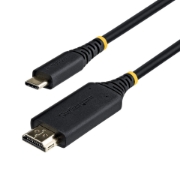 Picture of StarTech.com 1m USB-C to HDMI Adapter Cable, Gripping HDMI Connector, 4K 60Hz, Thunderbolt Compatible, HDR, Uni-Directional Cord for MacBook, Dell, HP, Lenovo