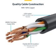 Image de StarTech.com N6PAT100CMBKS10PK câble de réseau Noir 1 m Cat6 U/UTP (UTP)