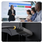 Image de StarTech.com Câble Optique Actif Hybride (AOC) DisplayPort 1.4 de 40m, CMP Plenum, 8K 60Hz, 32,4 Gbps, Câble DisplayPort Actif