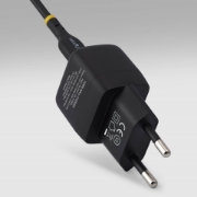 Picture of StarTech.com 30W USB‑C Wall Charger, Portable GaN Charger with USB Power Delivery Fast Charging, GaN 5V/9V/15/20V PD, USB-C Charger, Black