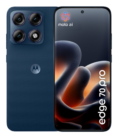 Picture of Motorola edge 70 pro 17.2 cm (6.78") Dual SIM Android 16.0 5G USB Type-C 8 GB 256 GB 6500 mAh Dark Blue