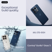 Picture of Motorola edge 70 pro 17.2 cm (6.78") Dual SIM Android 16.0 5G USB Type-C 8 GB 256 GB 6500 mAh Dark Blue