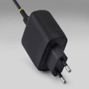 Picture of StarTech.com 65W USB-C Laptop Charger, GaN Charger with Power Adapter Brick for Dell, XPS, HP ProBook, MacBook Pro, Microsoft Surface Pro, Black