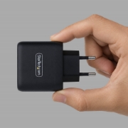 Picture of StarTech.com 65W USB-C Laptop Charger, GaN Charger with Power Adapter Brick for Dell, XPS, HP ProBook, MacBook Pro, Microsoft Surface Pro, Black