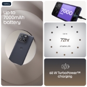 Image de Motorola edge 70 fusion 17,2 cm (6.78") Double SIM Android 16.0 5G USB Type-C 12 Go 256 Go 7000 mAh Noir