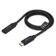 Image de StarTech.com Câble Prolongateur USB4 de 60cm, 40Gbps, Compatible Thunderbolt 4, Charge 240W, 8K 60Hz/4K 240Hz, USB-C Mâle vers Femelle