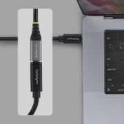 Image de StarTech.com Câble Prolongateur USB4 de 60cm, 40Gbps, Compatible Thunderbolt 4, Charge 240W, 8K 60Hz/4K 240Hz, USB-C Mâle vers Femelle