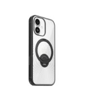 Afbeeldingen van OtterBox Symmetry Stand MagSafe Camera Control Apple iPhone 17 Umbra - clear/black