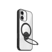 Afbeeldingen van OtterBox Symmetry Stand MagSafe Camera Control Apple iPhone 17 Umbra - clear/black