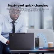 Picture of Lenovo 140W Smart Laptop Power Bank Lithium-Ion (Li-Ion) 20000 mAh Black